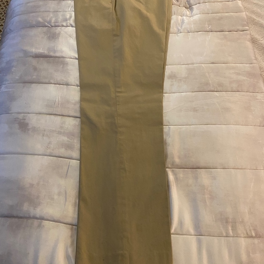 J.Crew Ludlow Classic Fit Trousers 33x32 Italian Cotton Larusmiani Khaki